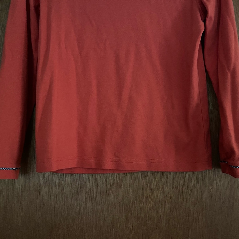 Women's Long Sleeve Orange Shirt with Ghost Design - Petite Medium - Picture 4 of 4